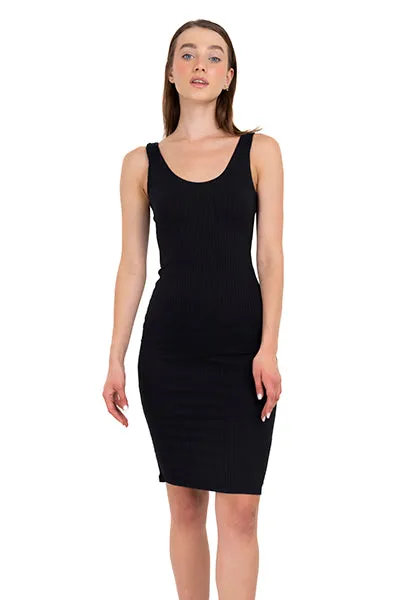 Vestido midi acanalado liso sold by Shasa product image thumbnail 2