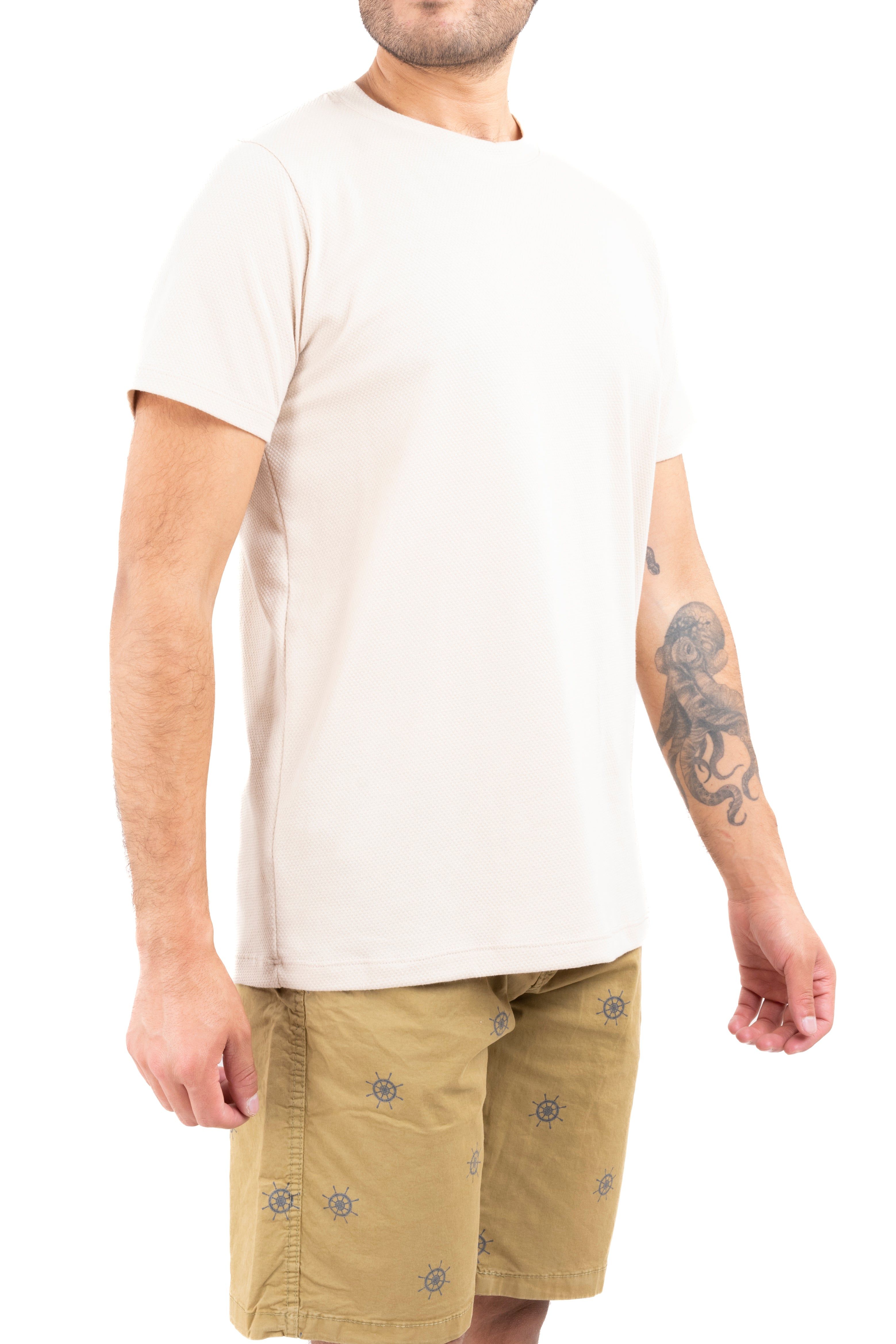 Playera cuello redondo textura waffle sold by Shasa product image thumbnail 2