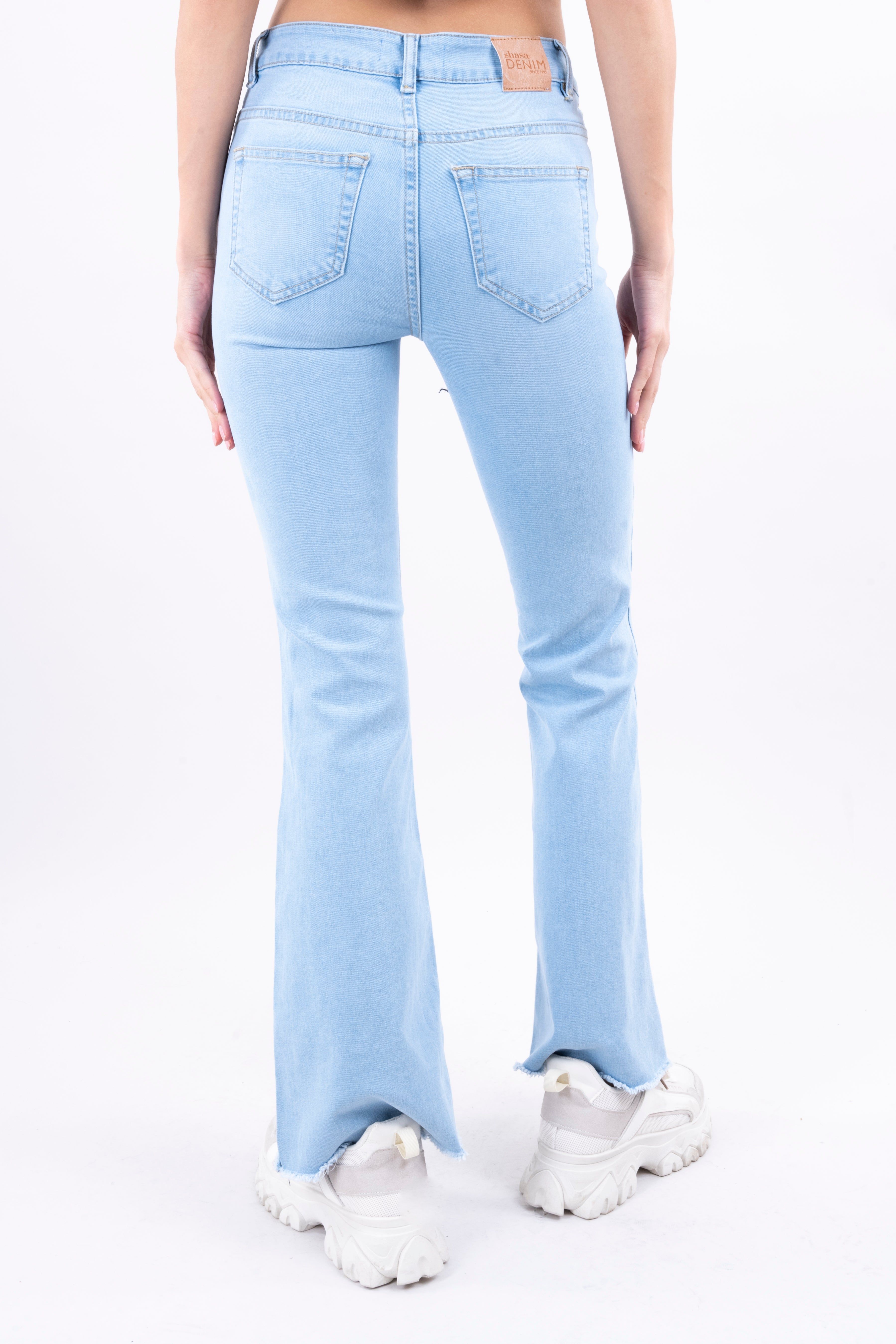 Jeans flare con corte en tobillos sold by Shasa product image thumbnail 4