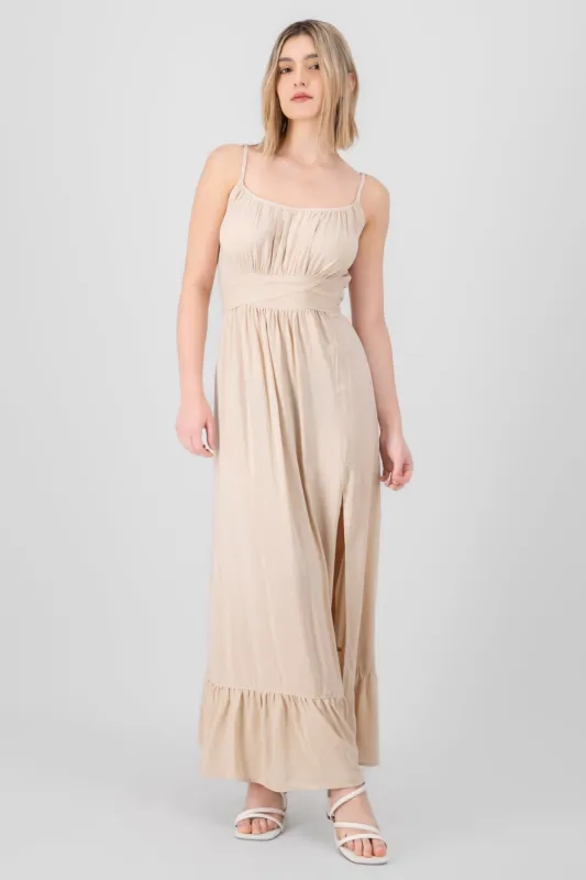 Vestido maxi liso tirantes sold by Shasa