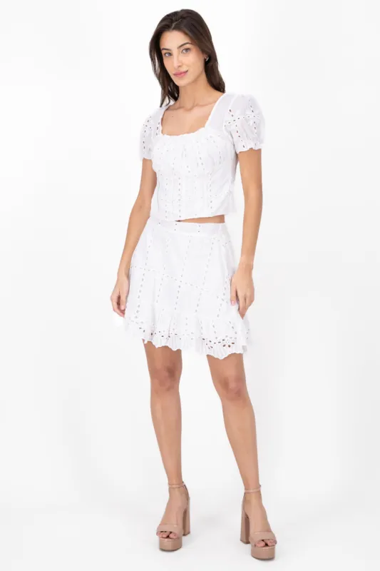 Falda Olan Bordado Suizo sold by Shasa
