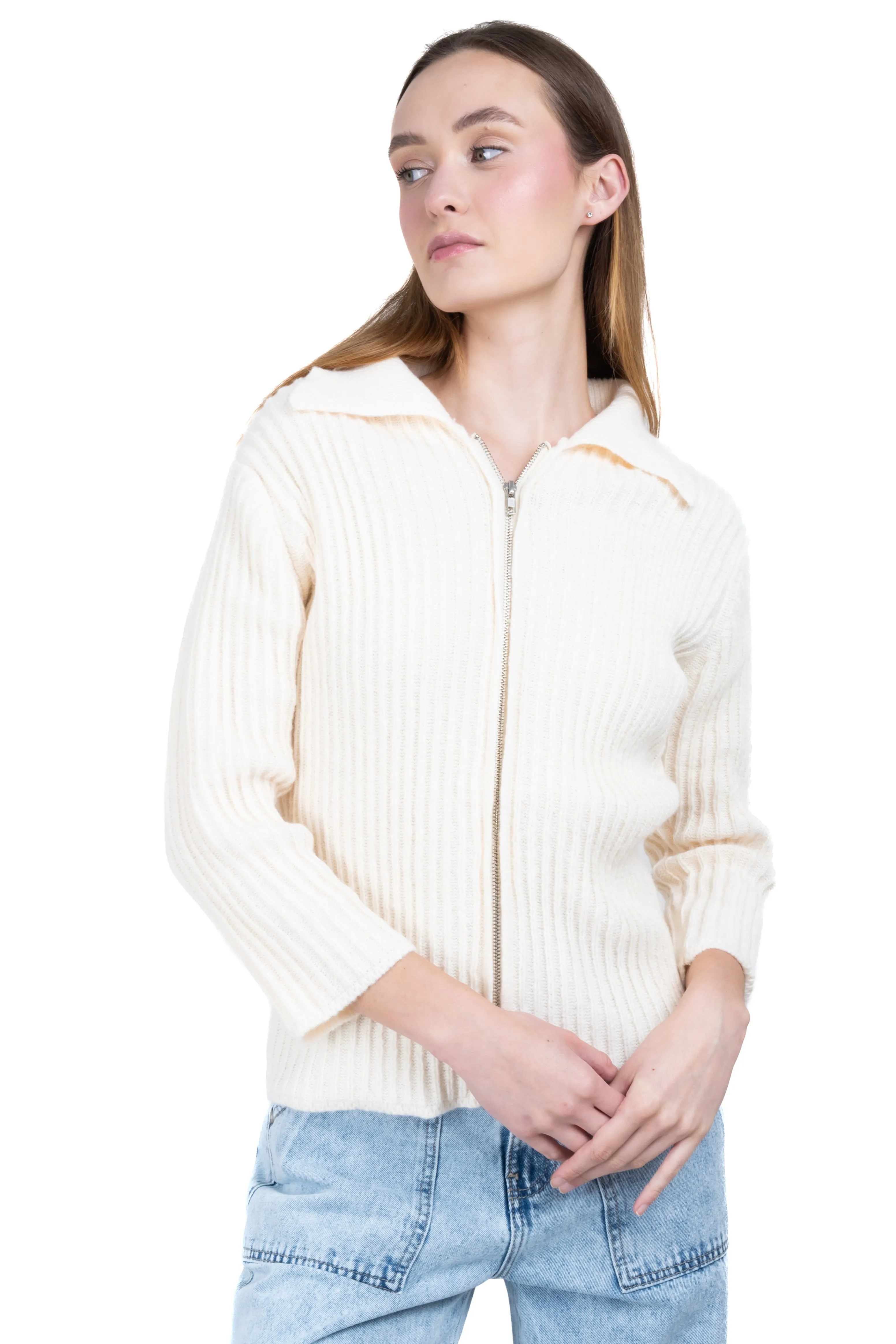 Suéter tejido acanalado cremallera sold by Shasa product image thumbnail 2