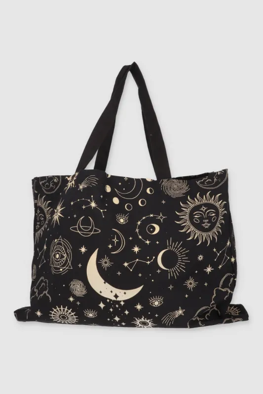 Bolsa tote estralla sol y luna grande sold by Shasa
