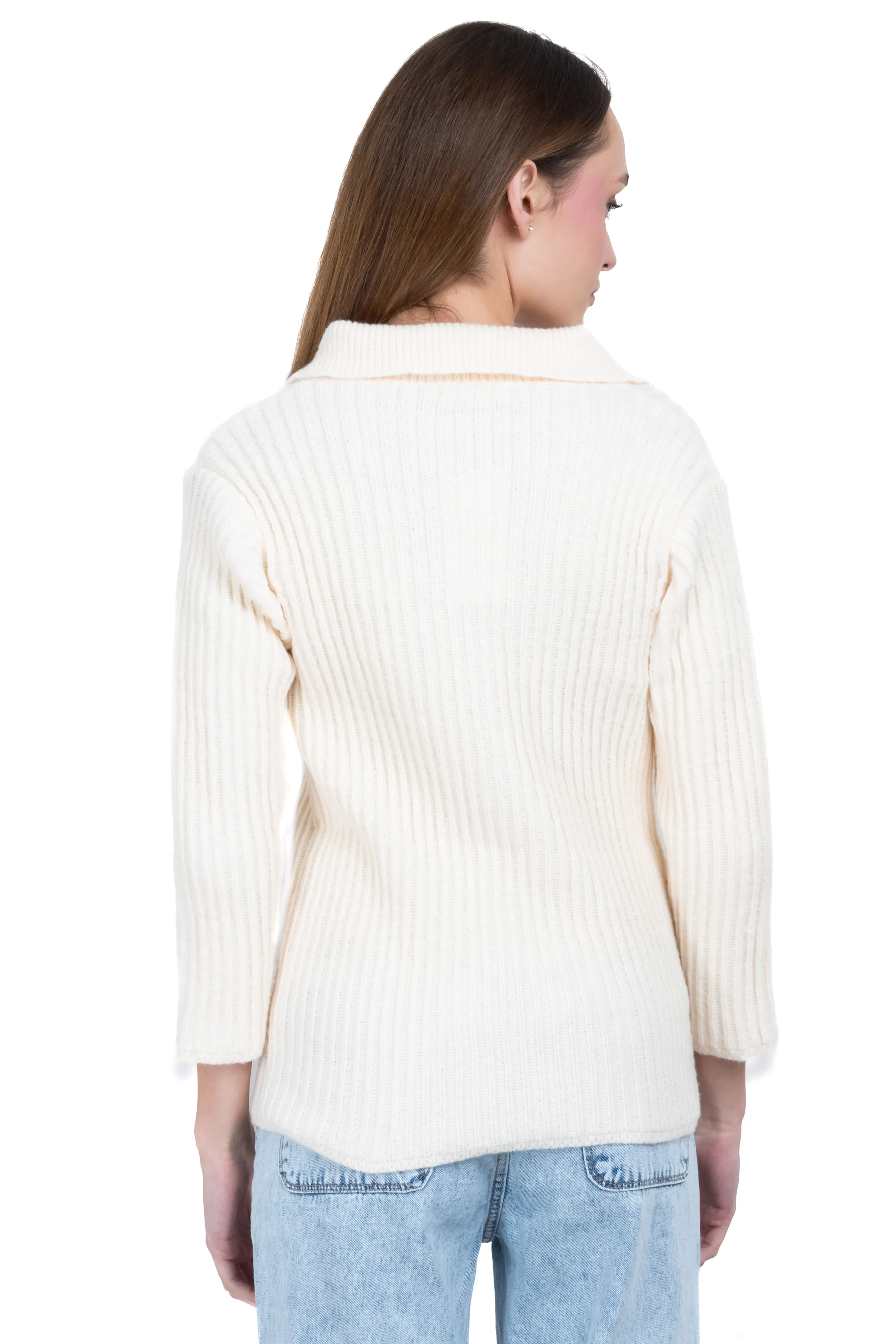 Suéter tejido acanalado cremallera sold by Shasa product image thumbnail 4