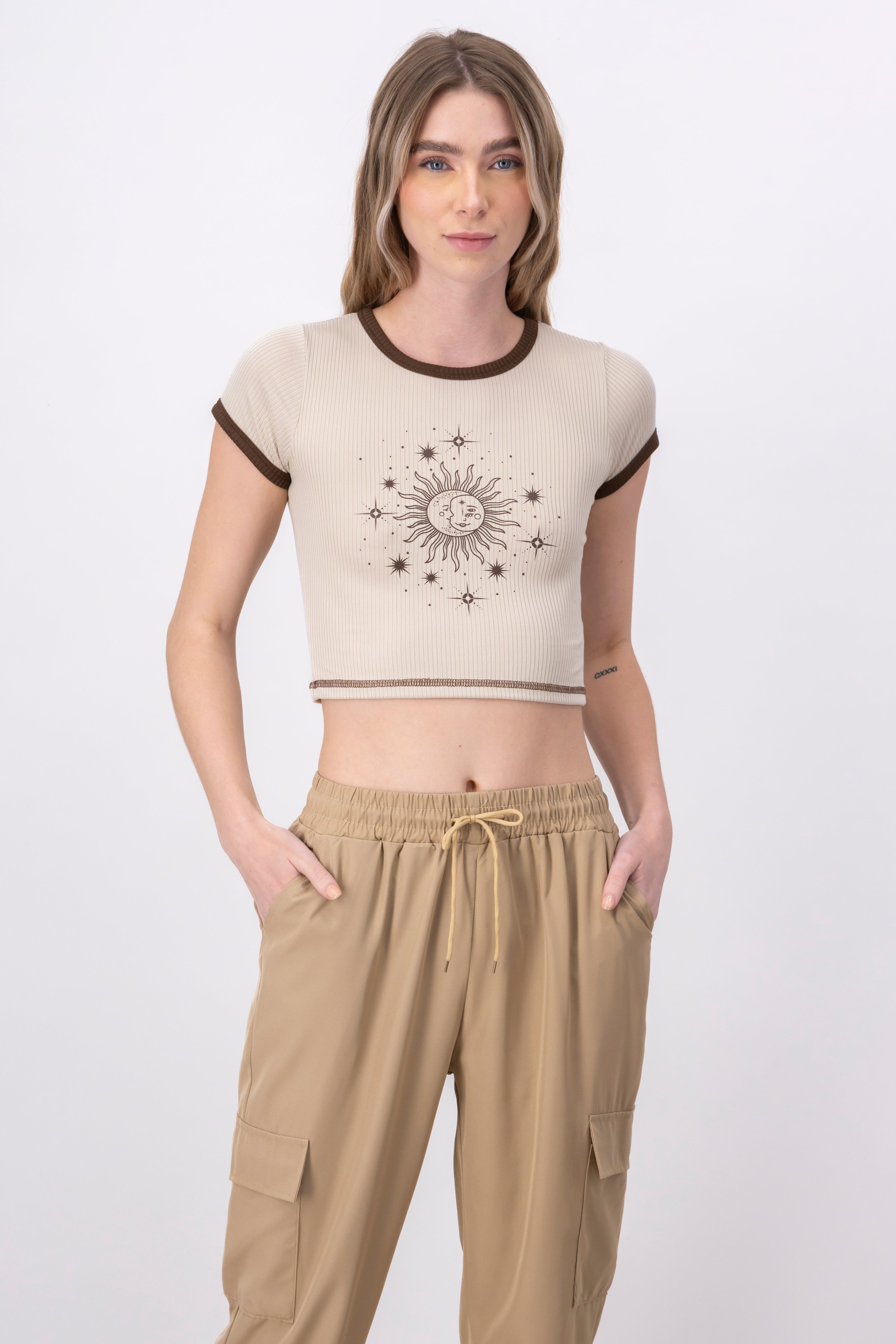 Top Manga Corta Estampado Sol sold by Shasa product image thumbnail 2