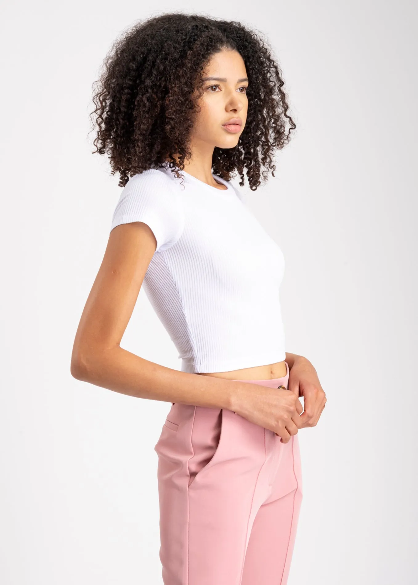 Top manga corta acanalado sold by Shasa product image thumbnail 4