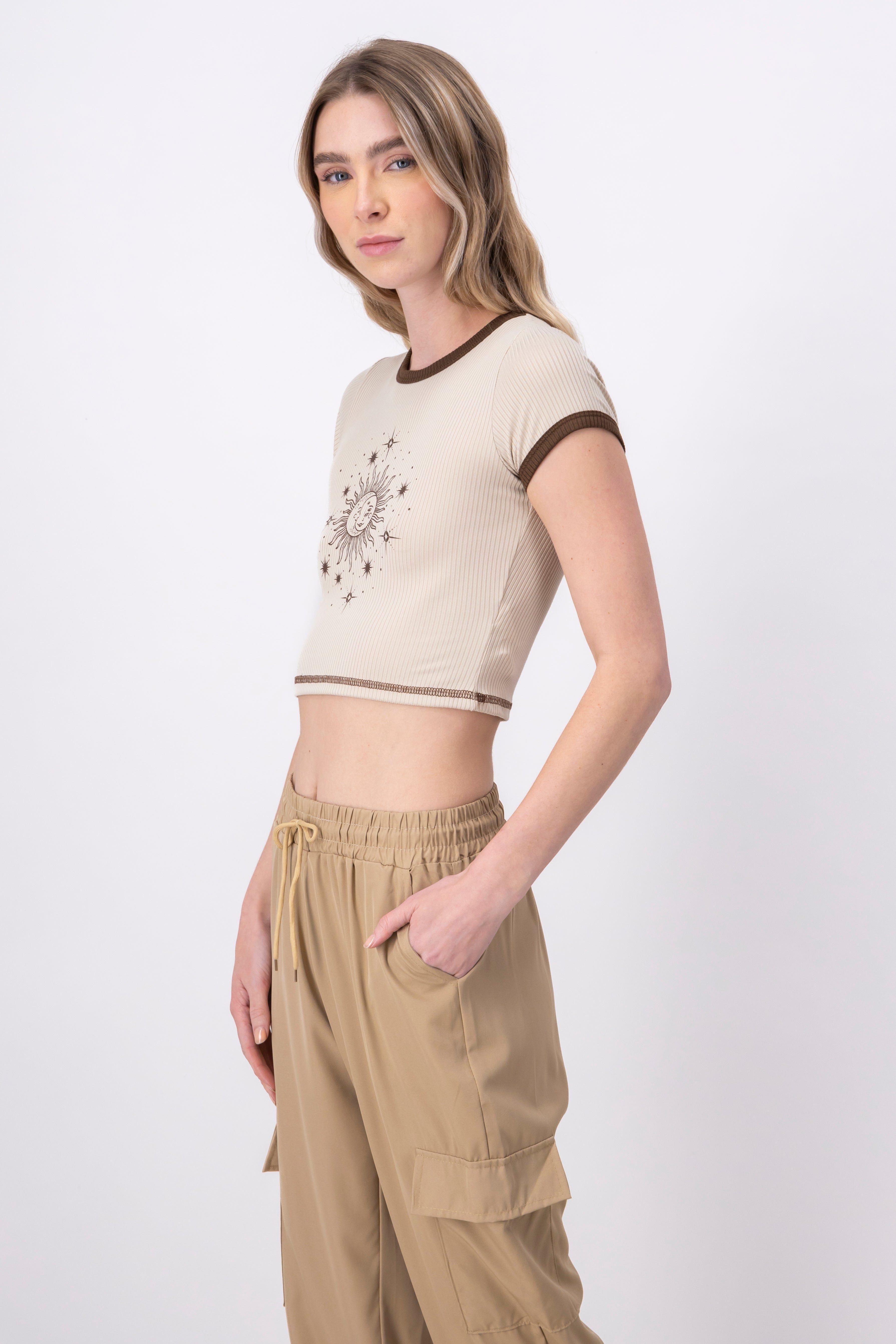 Top Manga Corta Estampado Sol sold by Shasa product image thumbnail 3