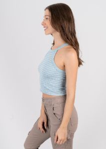 Top halter rayas sold by Shasa