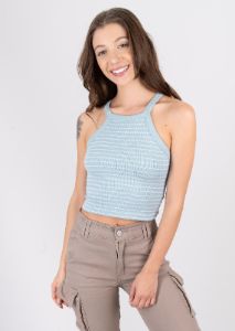Top halter rayas sold by Shasa