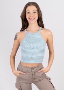 Top halter rayas sold by Shasa