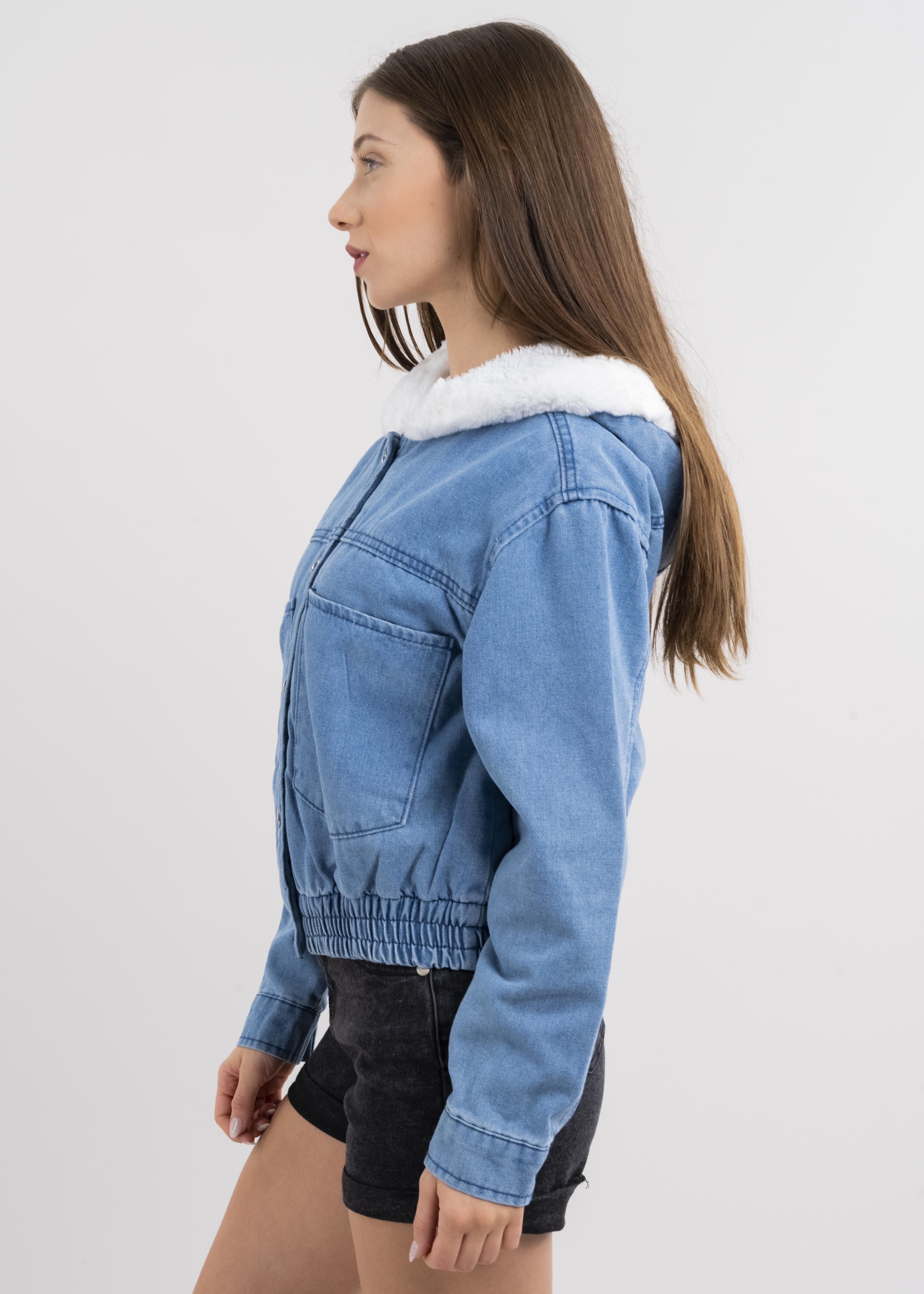 Bomber denim forro sherpa sold by Shasa product image thumbnail 3