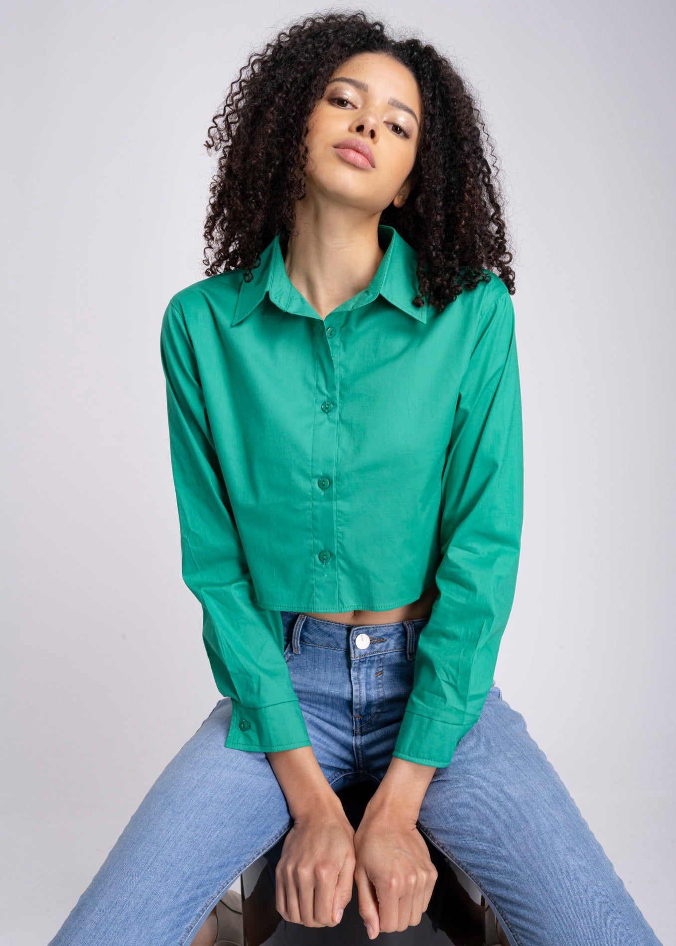 Camisa Crop Manga Larga sold by Shasa