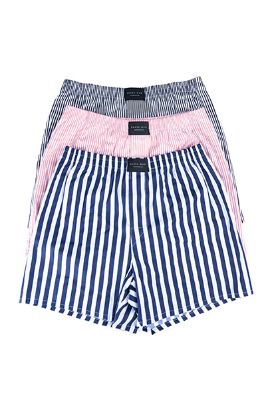 Set de 3 boxers rayados de algodón sold by Shasa