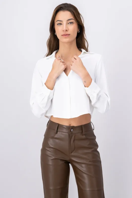 Camisa Crop Escote sold by Shasa