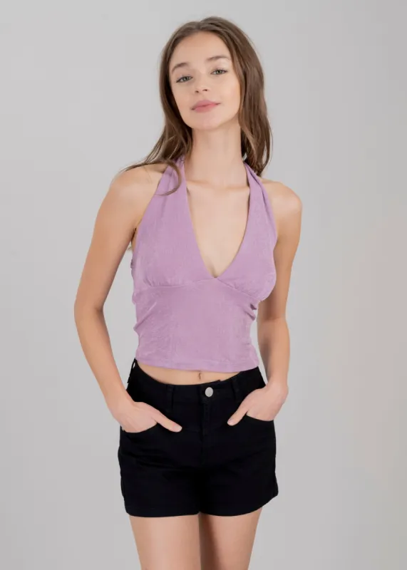 Top halter liso sold by Shasa