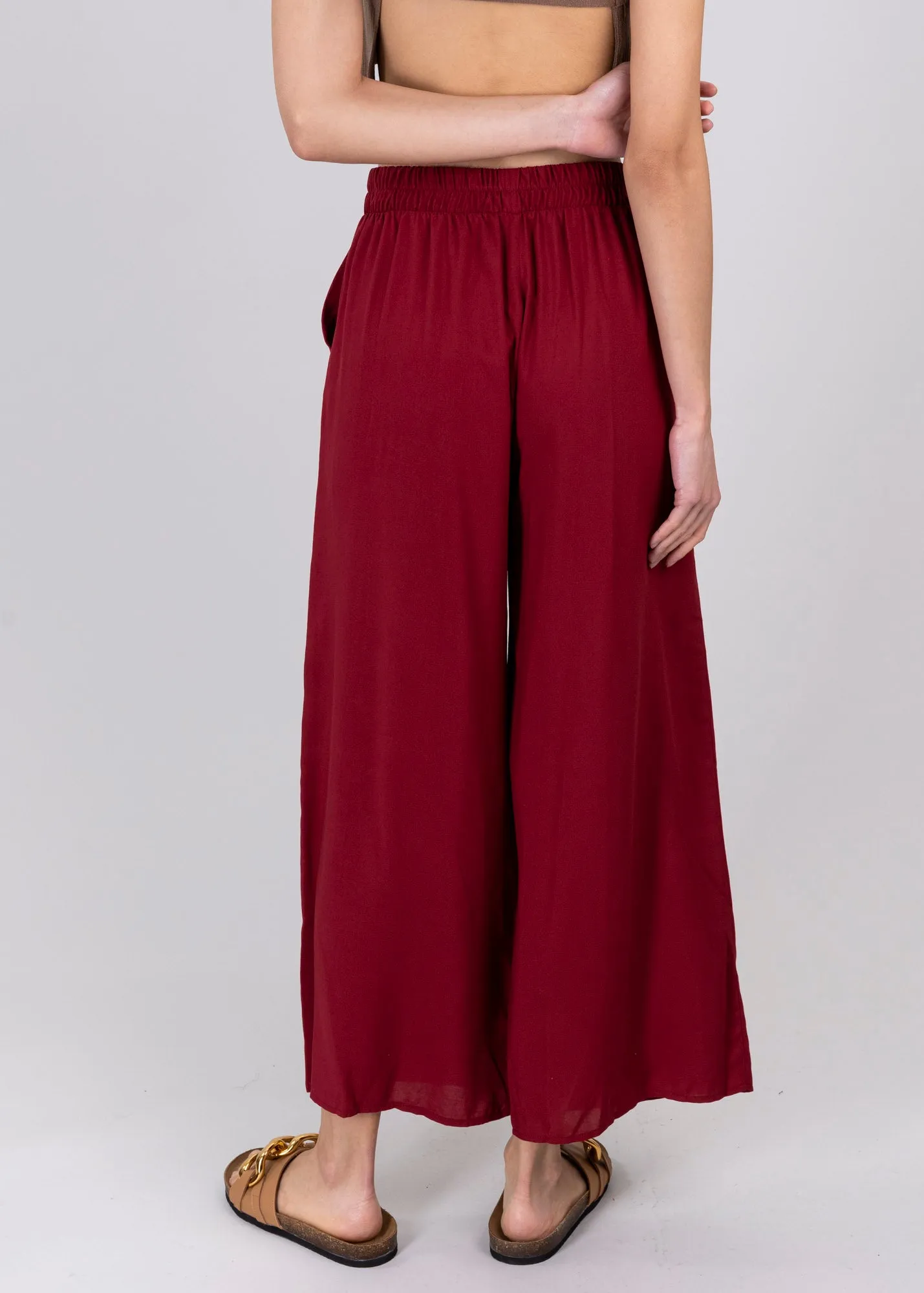 Pantalón Wide Leg Cintura Alta Fruncida sold by Shasa product image thumbnail 5