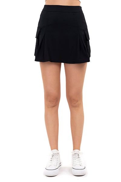 Falda mini cargo lisa sold by Shasa