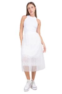 Falda midi plisado mesh sold by Shasa