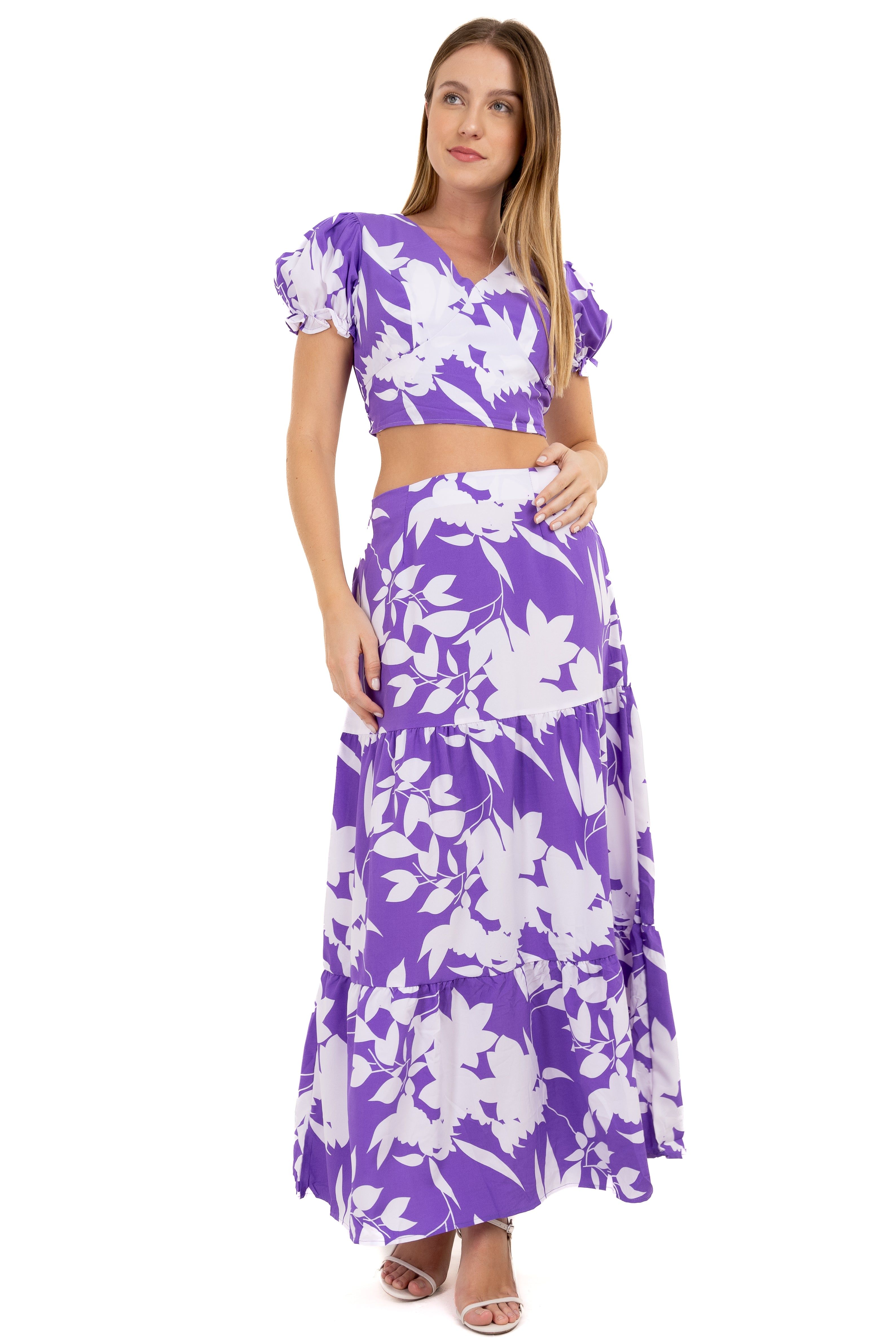 Falda Maxi Capas Hojas sold by Shasa product image thumbnail 2