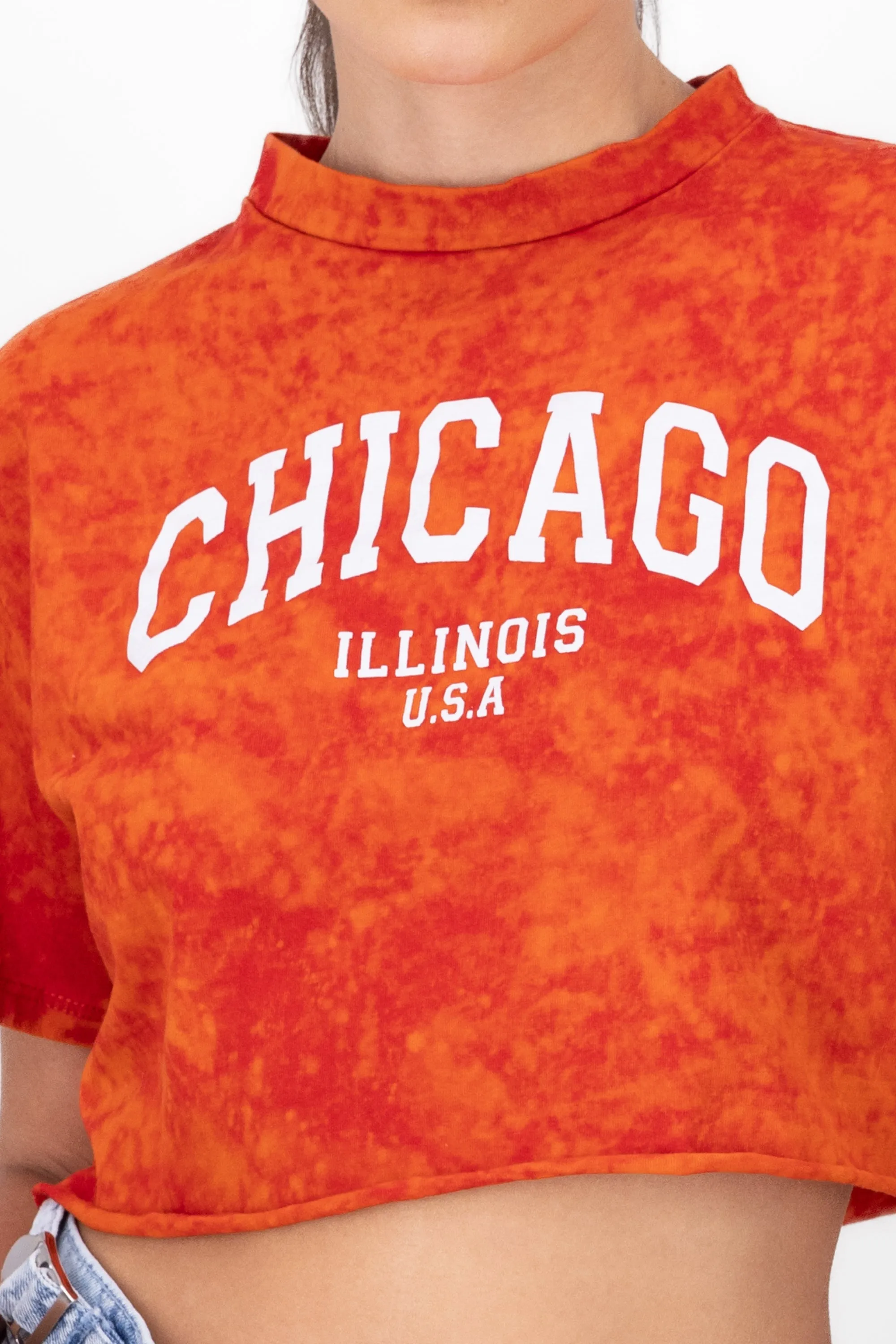 Playera crop acid wash chicago sold by Shasa product image thumbnail 5