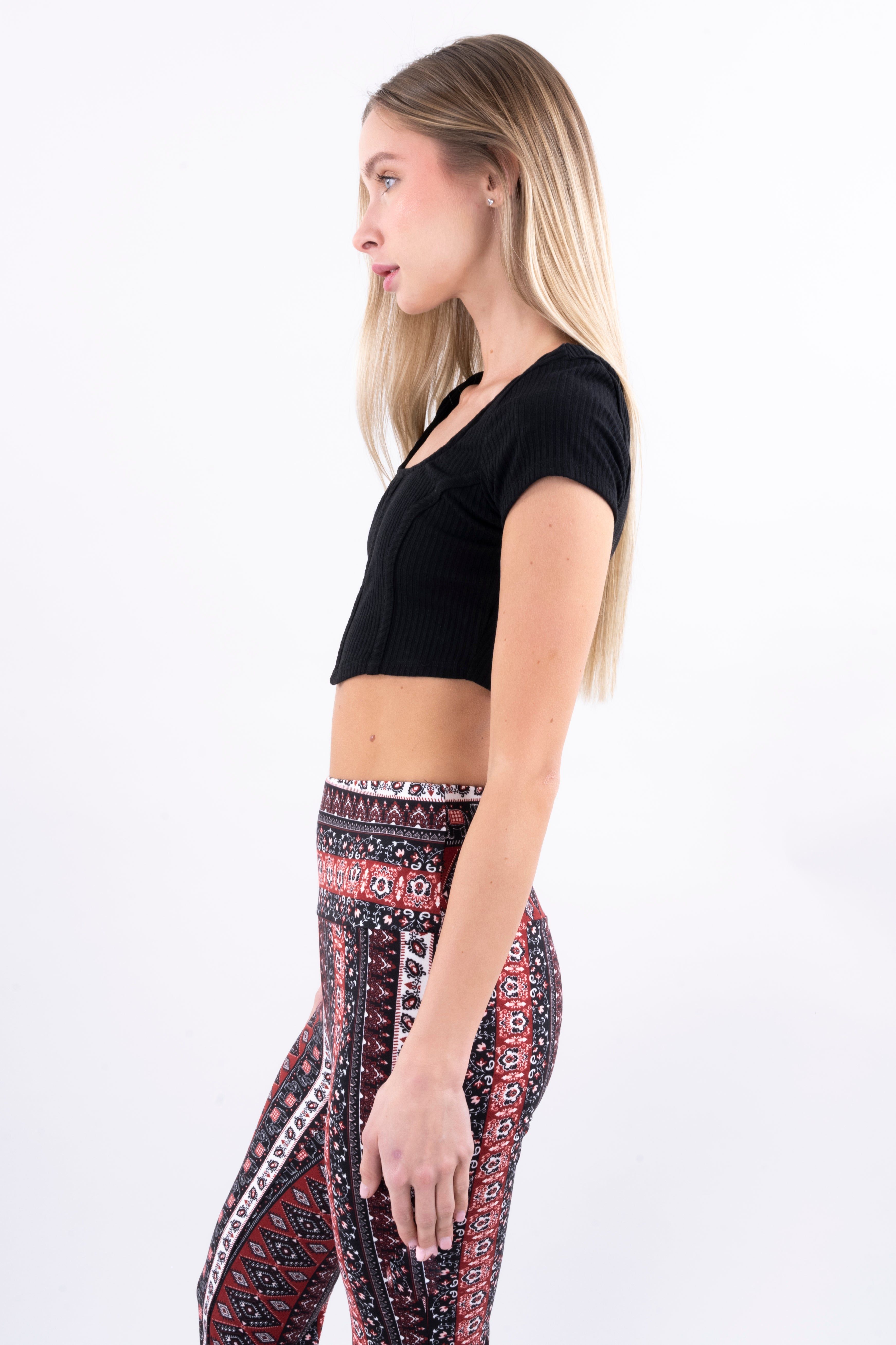 Top crop acanalado costuras sold by Shasa product image thumbnail 3