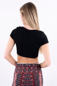 Top crop acanalado costuras sold by Shasa