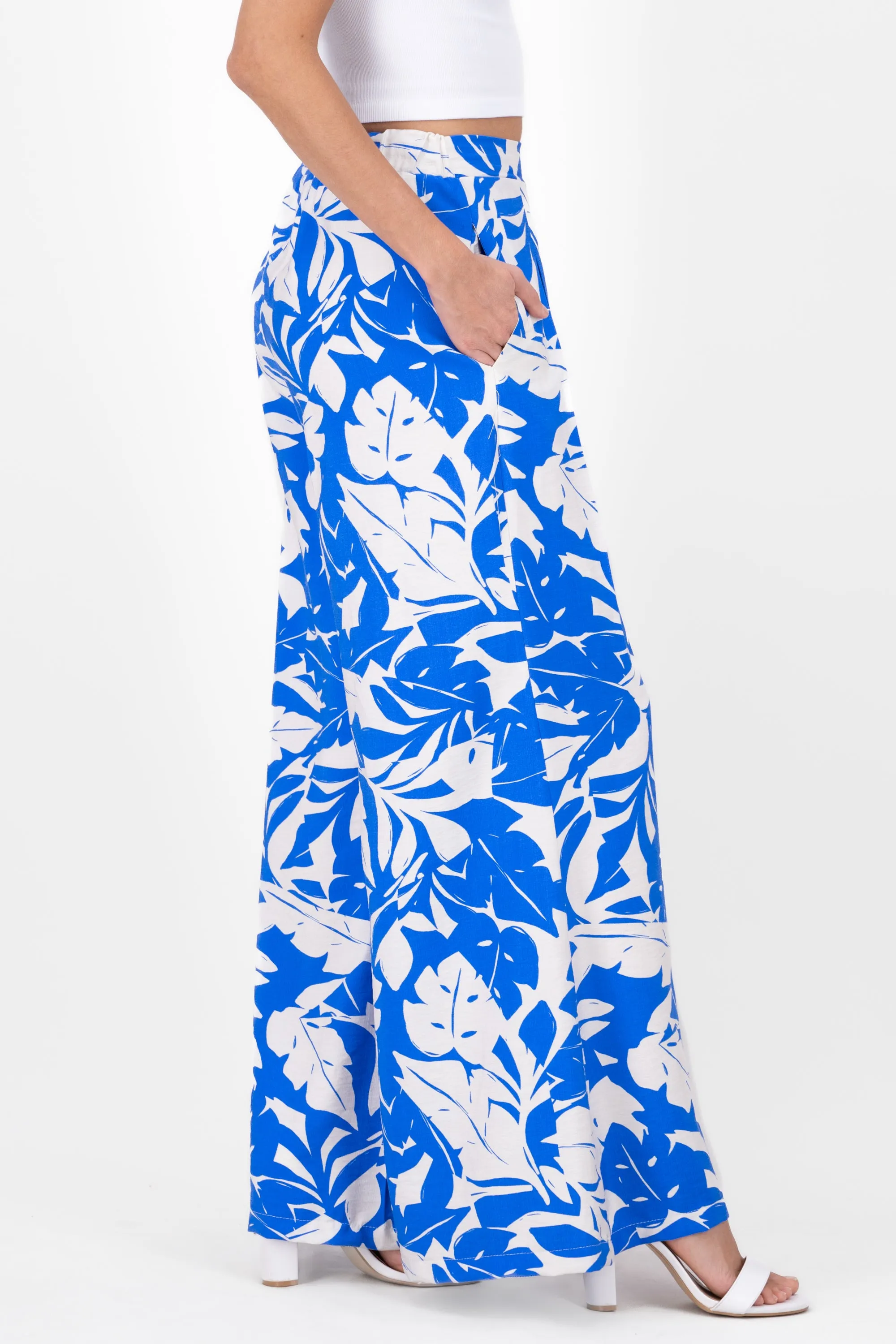 Pantalon amplio estampado tropical sold by Shasa product image thumbnail 3