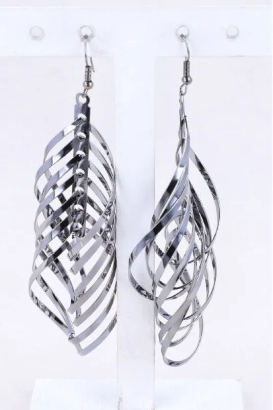 Aretes colgantes twist múltiple sold by Shasa