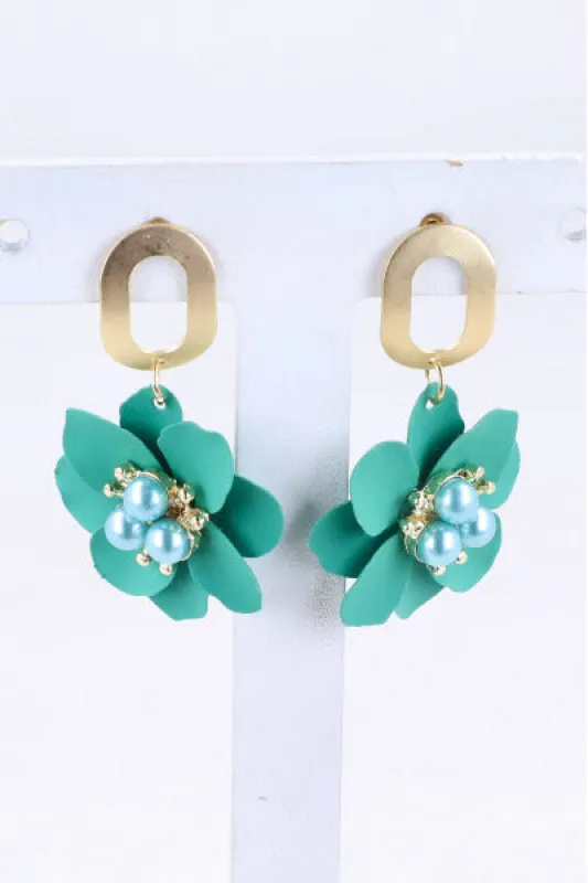 Aretes Ovalo Flor sold by Shasa