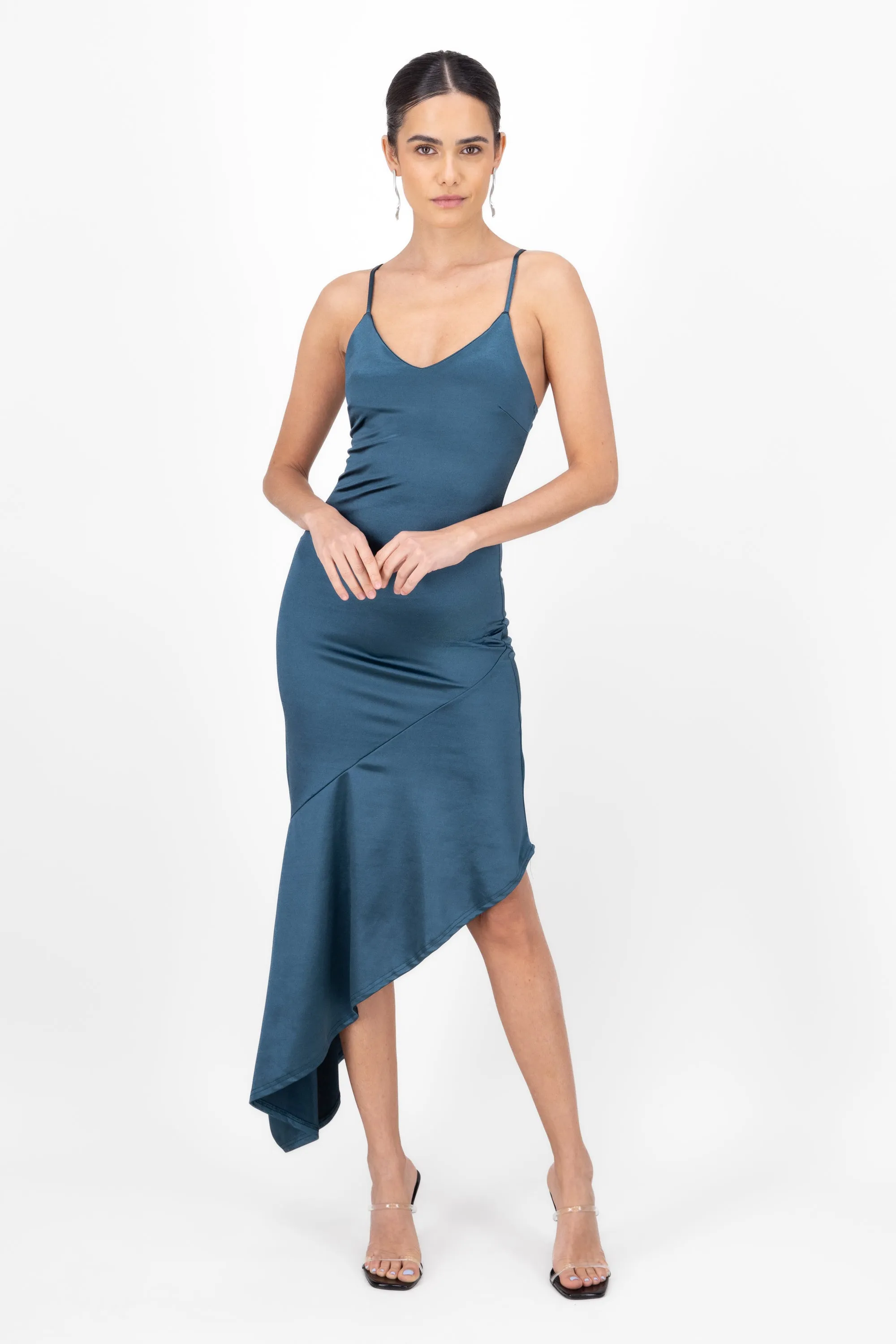 Vestido largo olan sold by Shasa