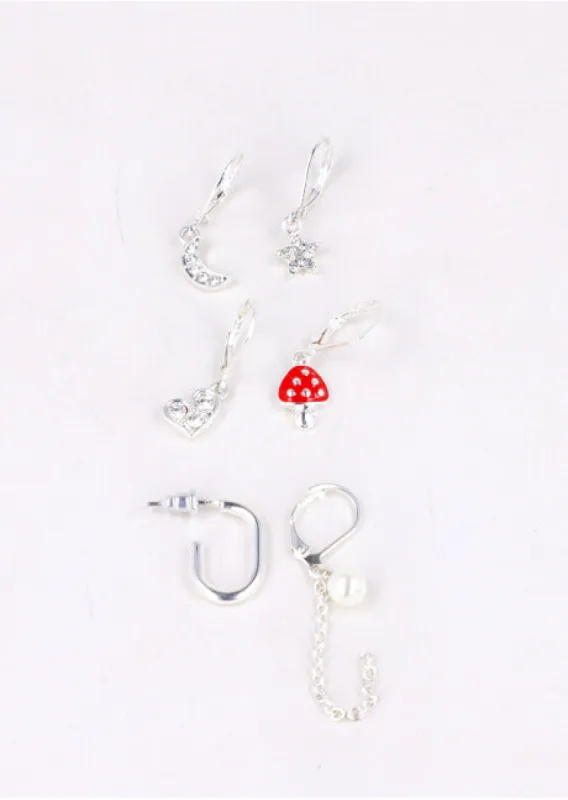 3 Pr Arracadas Charms Honguito sold by Shasa