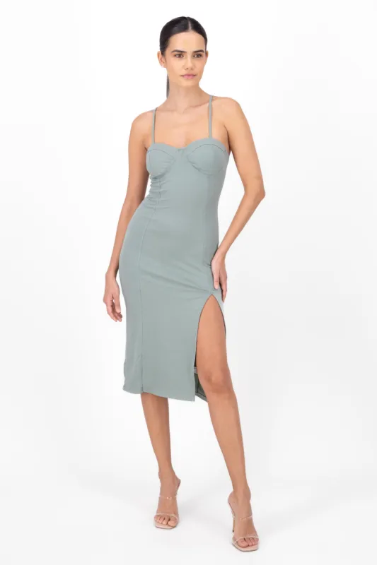 Vestido Maxi Con Copas Rib sold by Shasa