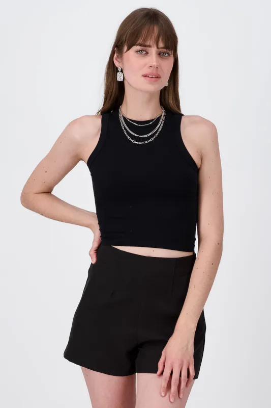 Tank Top Con Cuello Corto sold by Shasa