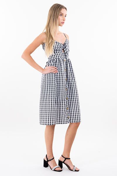 Vestido Midi Tirantes Cuadros sold by Shasa product image thumbnail 3