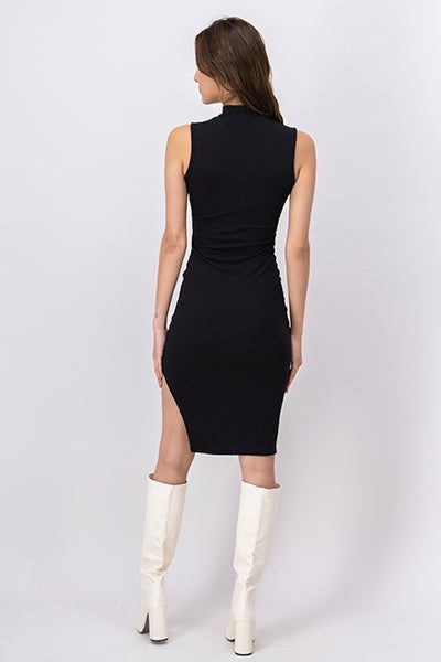 Maxi Vestido Cuello Alto Abertura Falda sold by Shasa product image thumbnail 4