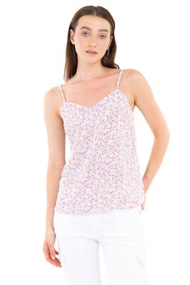 Blusa satín tirantes flores sold by Shasa