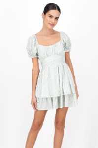 Vestido Olanes Manga Abullonada sold by Shasa