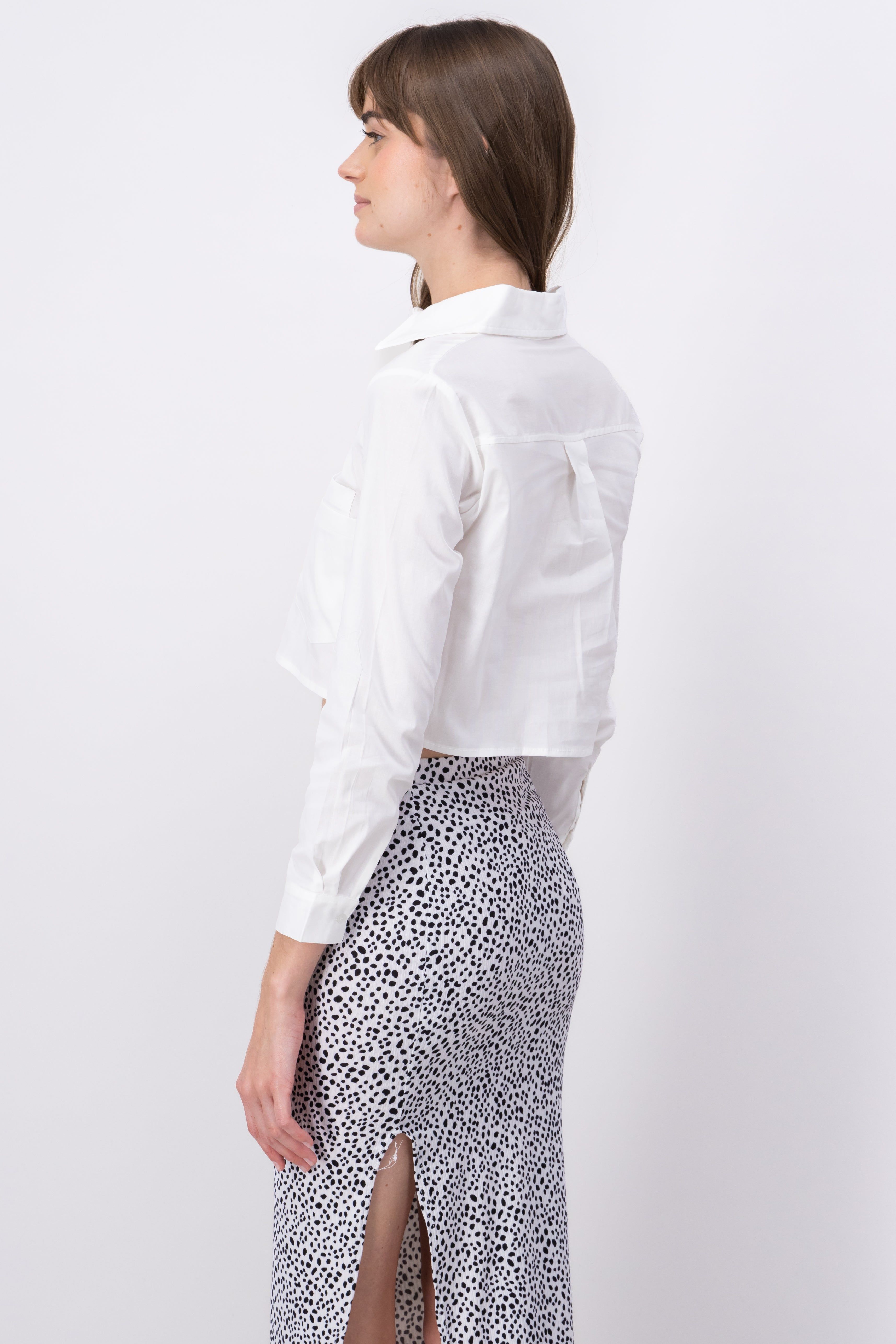 Camisa crop bolsillo doble sold by Shasa product image thumbnail 4