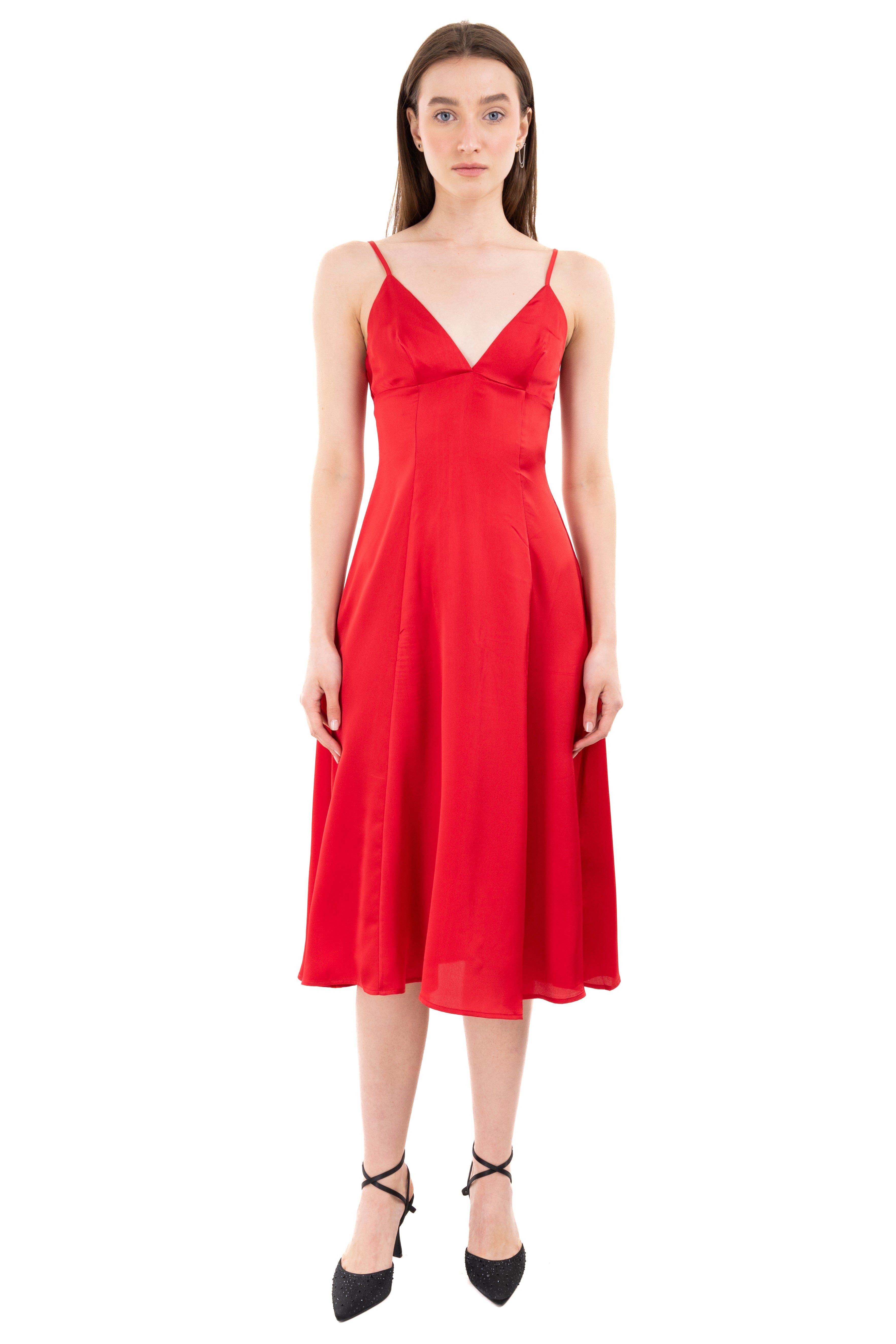 Vestido midi satinado sold by Shasa product image thumbnail 2