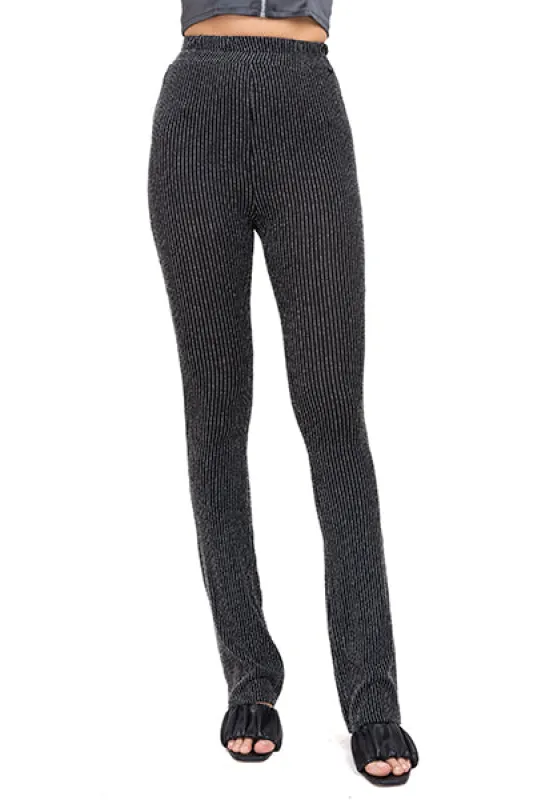 Pantalón flared líneas lurex sold by Shasa