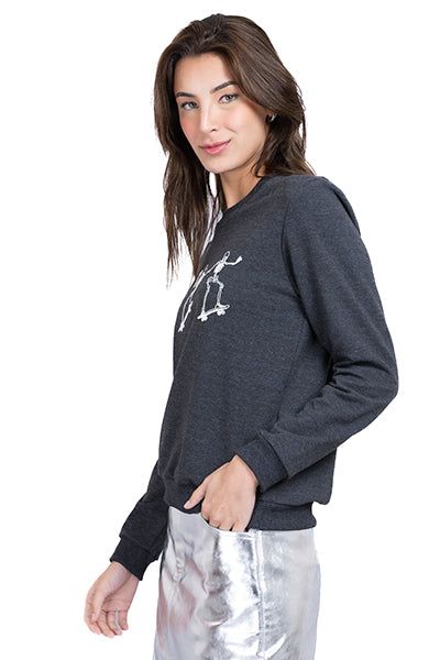 Sudadera Calacas Patinando sold by Shasa product image thumbnail 3