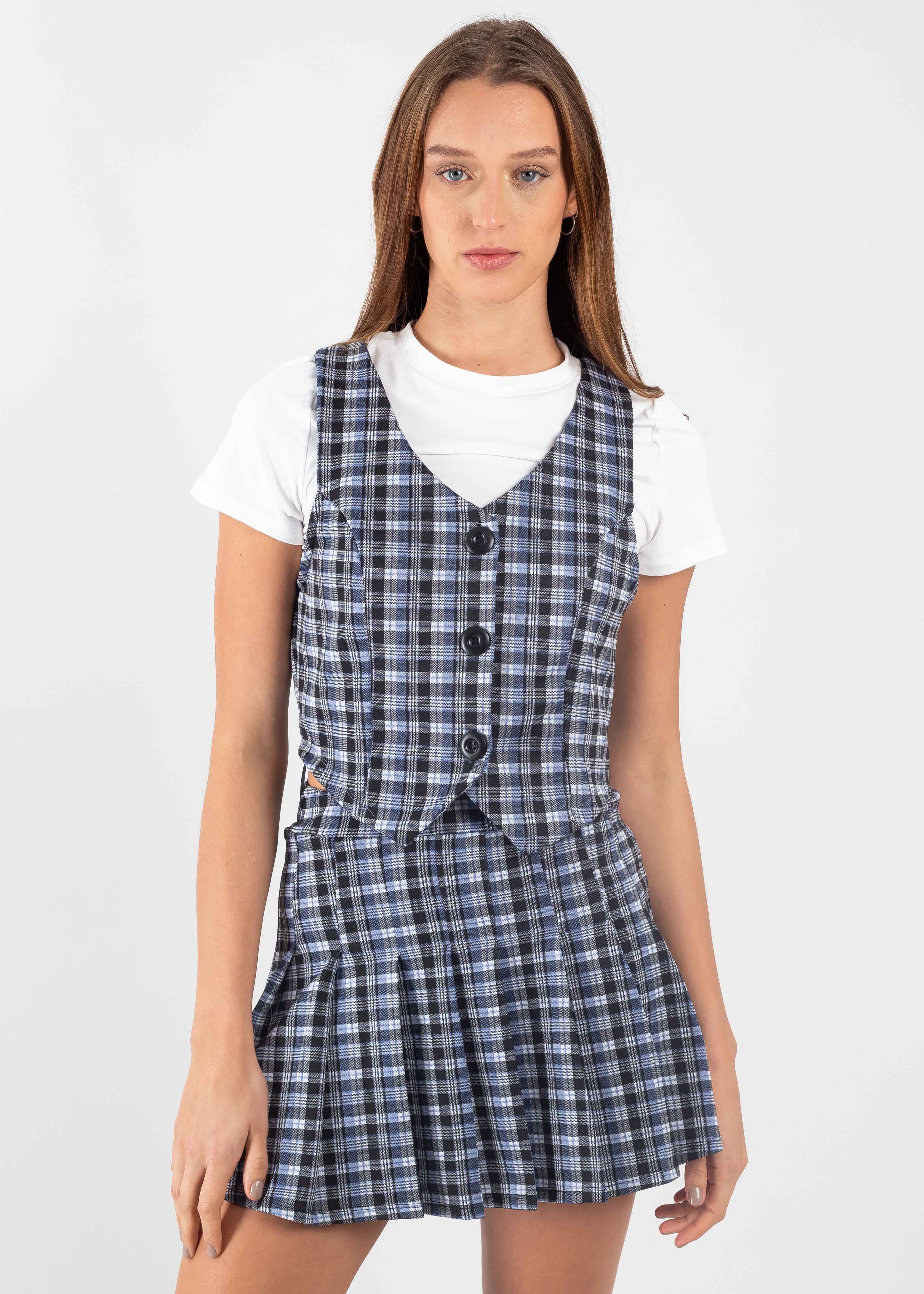 Top chaleco botones cuadros sold by Shasa product image thumbnail 2