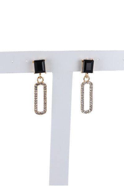 Aretes Largos Ovalados Brillos sold by Shasa