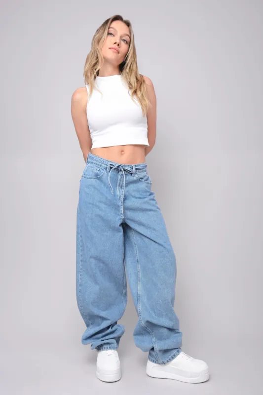 Jeans baggy jareta sold by Shasa