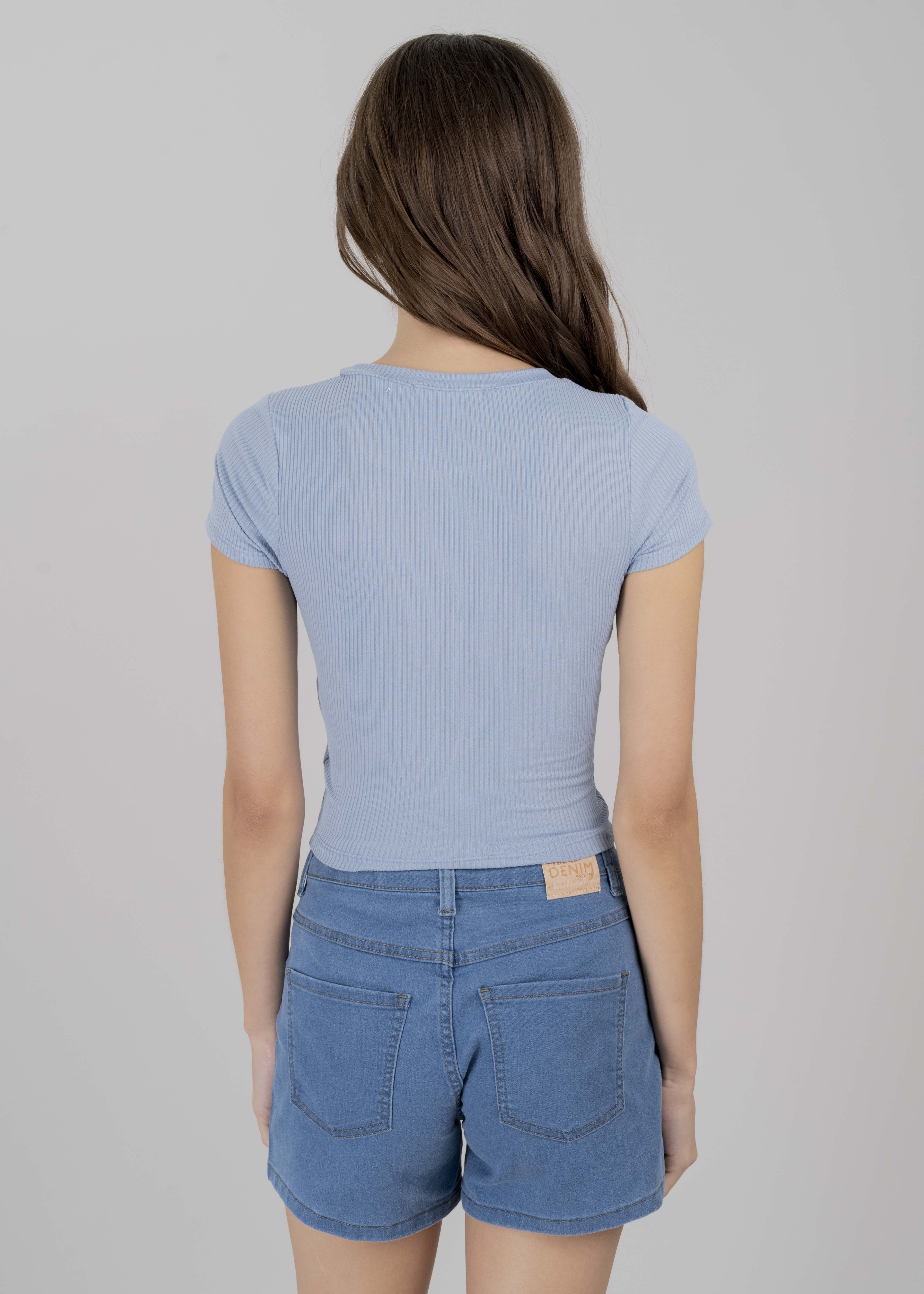 Top manga corta acanalado sold by Shasa product image thumbnail 4