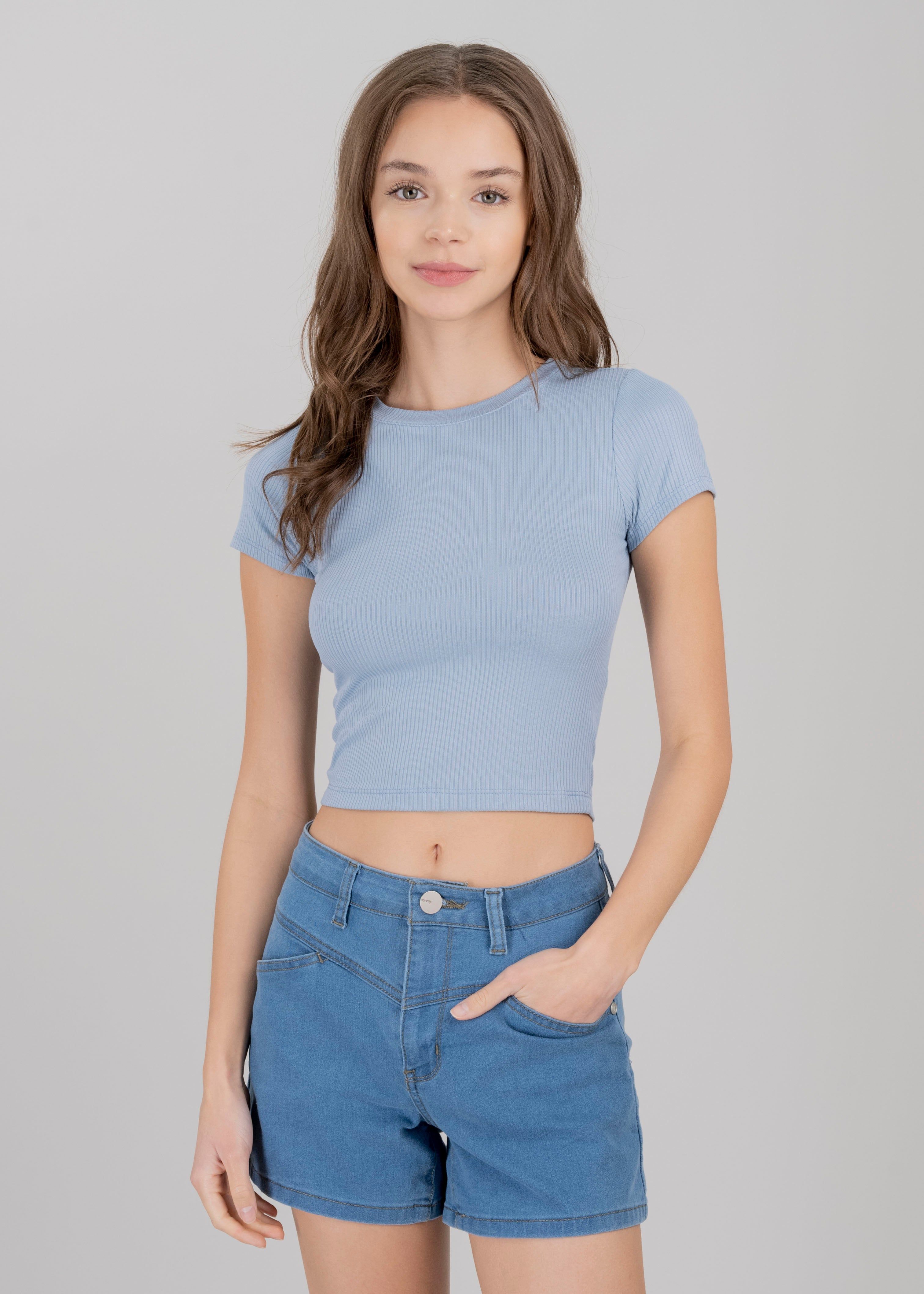 Top manga corta acanalado sold by Shasa product image thumbnail 2