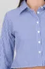 Camisa crop rayas sold by Shasa