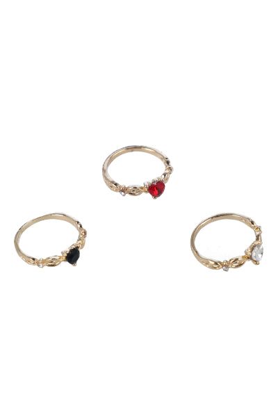 Set 3 anillos piedras corazón sold by Shasa product image thumbnail 2