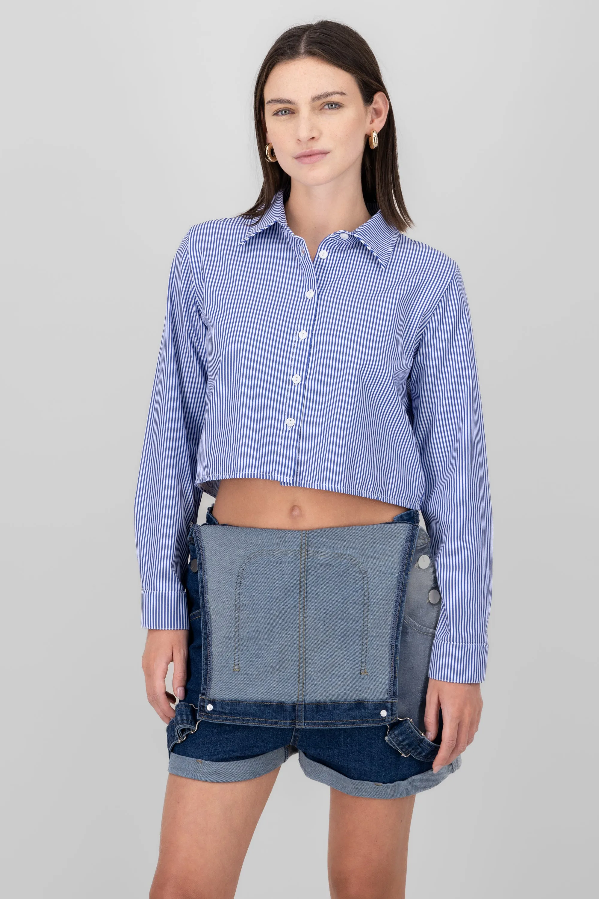 Camisa crop rayas sold by Shasa product image thumbnail 2