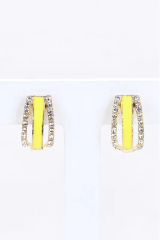 Arracadas 3 Lineas Color sold by Shasa